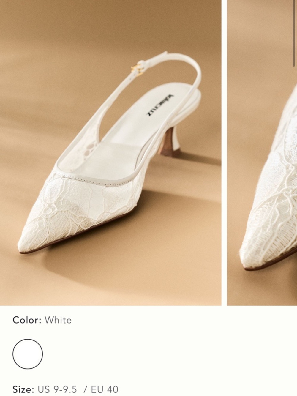 Lola Cruz Alberta Lace Kitten Pumps